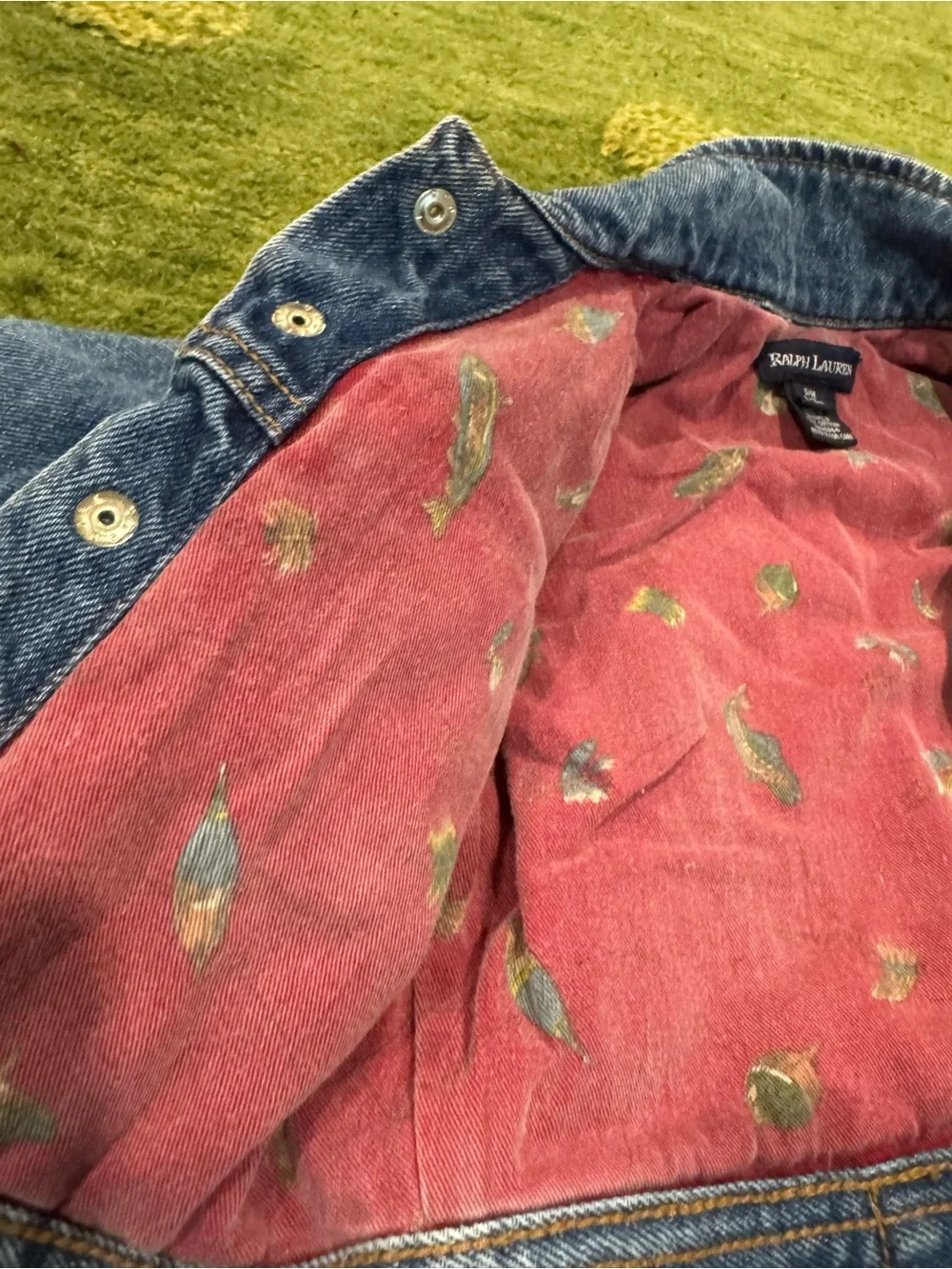 Vintage 1980 Ralph Lauren denim jacket babies 3 months to 12 months rare mallard